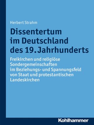 cover image of Dissentertum im Deutschland des 19. Jahrhunderts